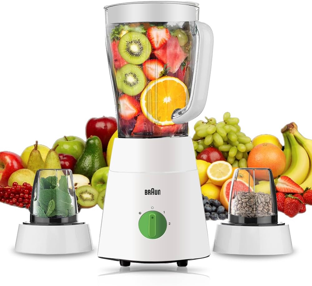 مخلوط کن دو آسیاب براون مدل JB0153WH BRAUN ا JB0153WH BRAUN BLENDER
